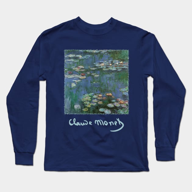 Waterlilies by Claude Monet Long Sleeve T-Shirt by MasterpieceCafe